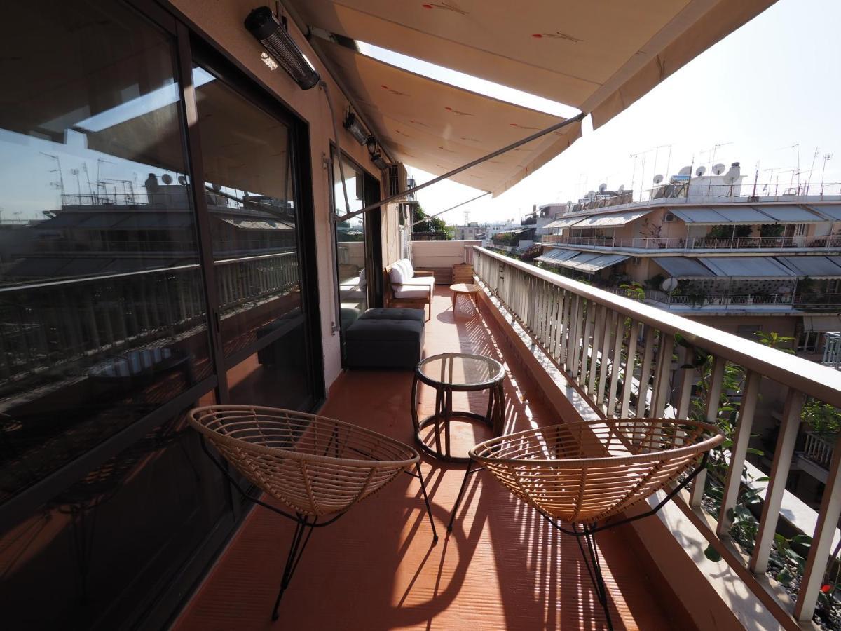 Sophia'S Penthouse Apartment With Jacuzzi And Acropolis View From Big Terrace Athens Exterior photo