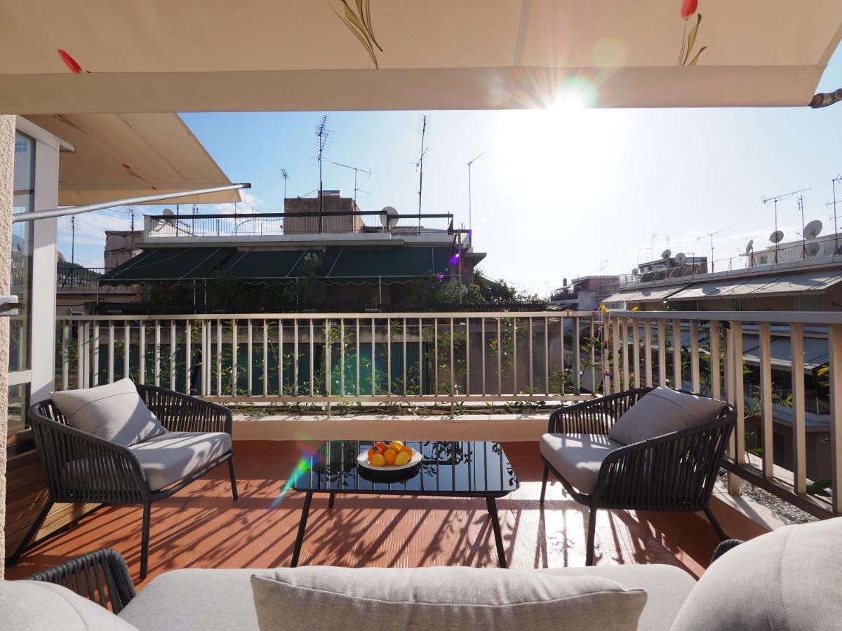 Sophia'S Penthouse Apartment With Jacuzzi And Acropolis View From Big Terrace Athens Exterior photo